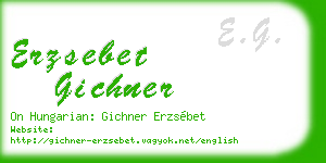 erzsebet gichner business card